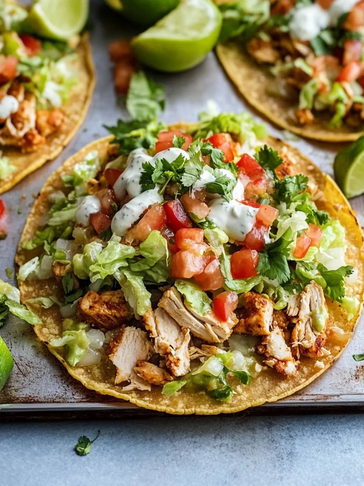 Delicious Chicken Tostadas: A Quick Flavor Party at Home 2 Chicken Tostadas