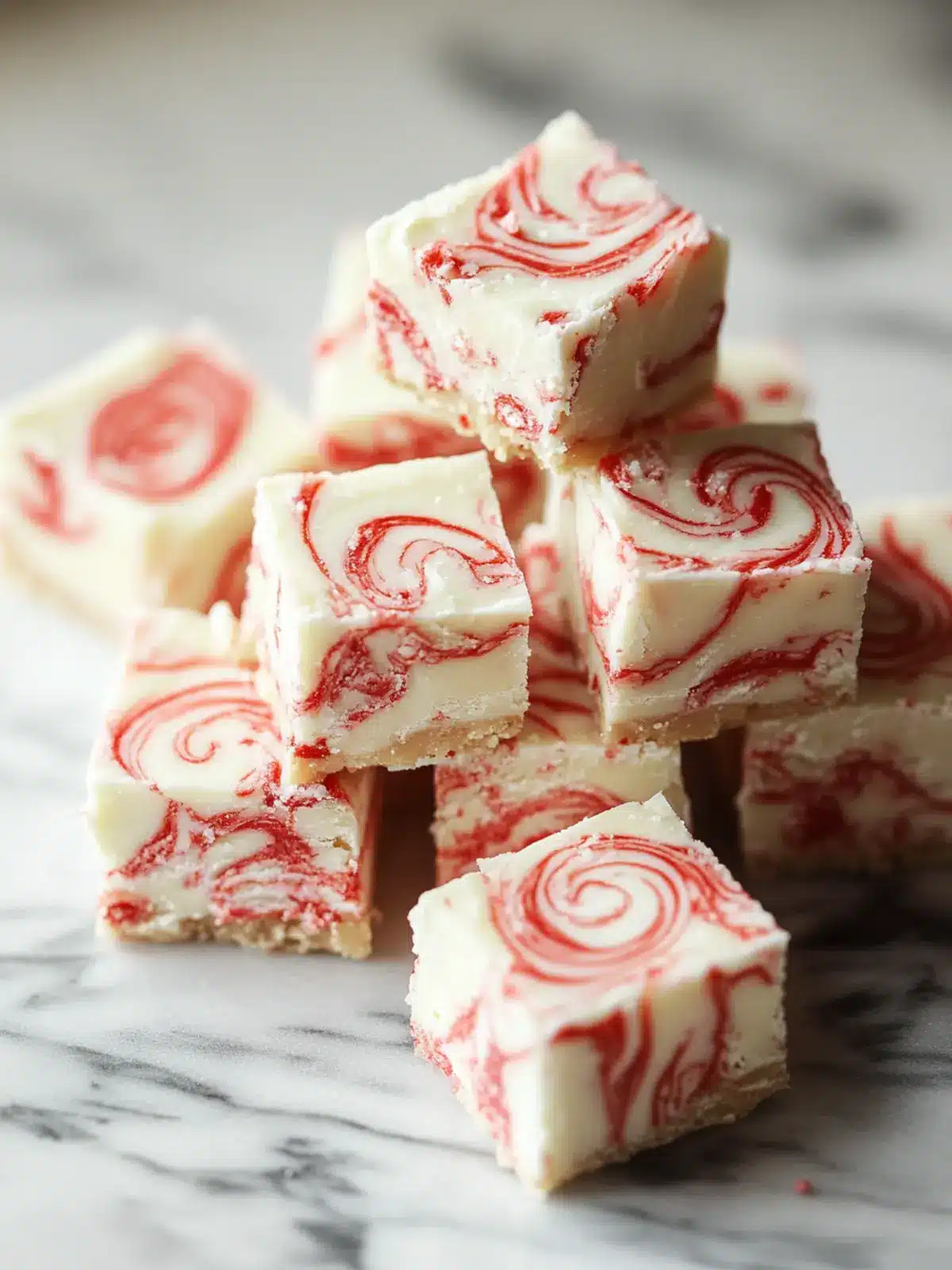 Peppermint Swirl Fudge