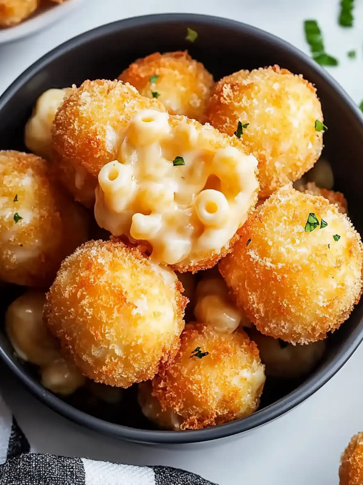 air fryer mac and cheese balls