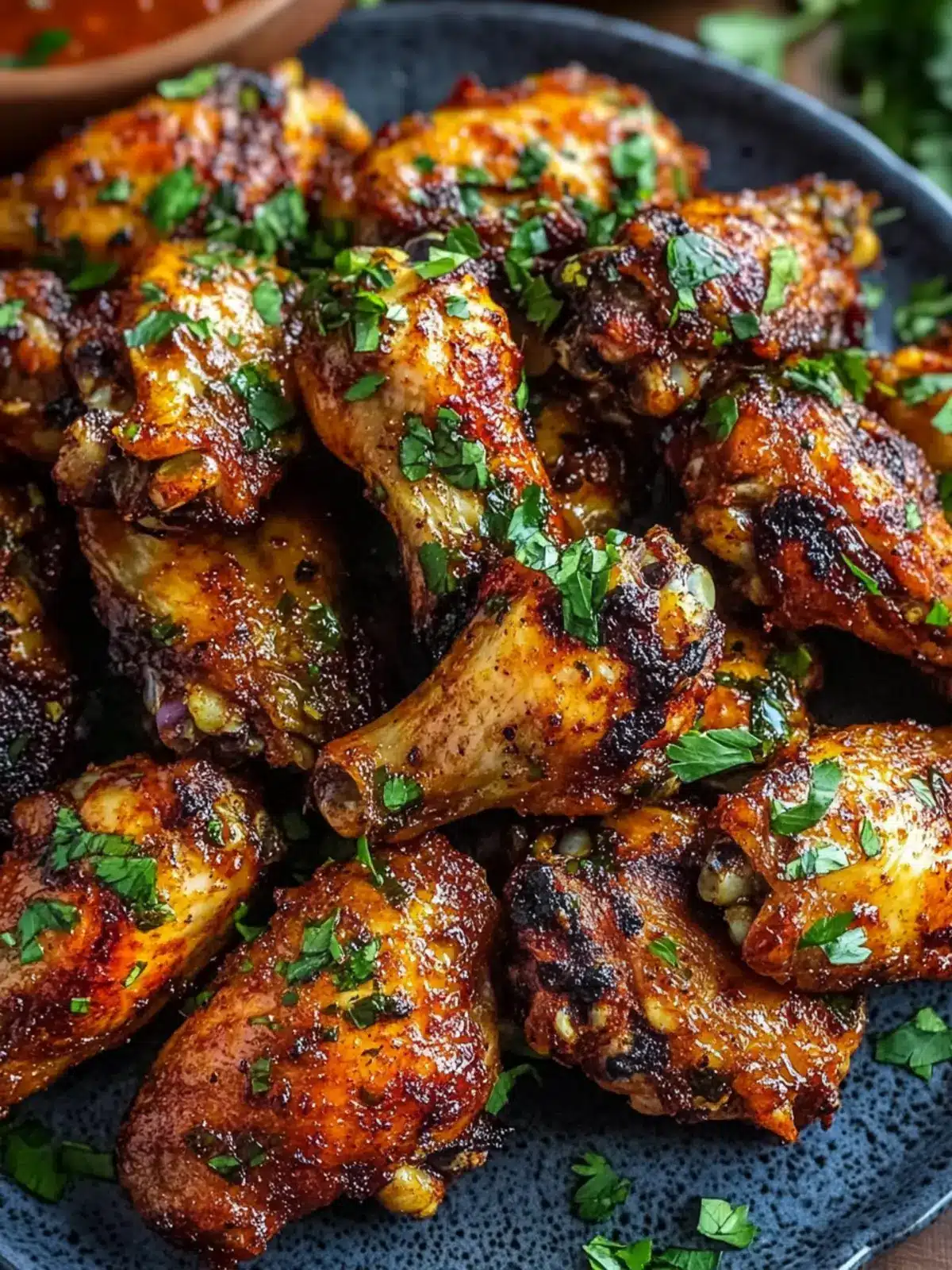 Cajun Garlic Chicken Wings Feast