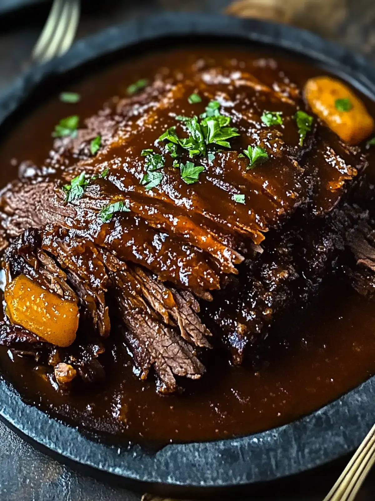 Delicious Sweet Spicy & Savory Caramelized Pulled Beef Brisket 4 Sweet Spicy & Savory Caramelized Pulled Beef Brisket