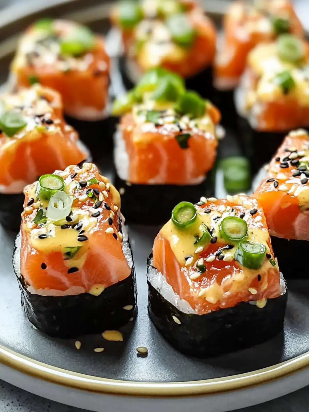 Oven-Baked Salmon Sushi Bites