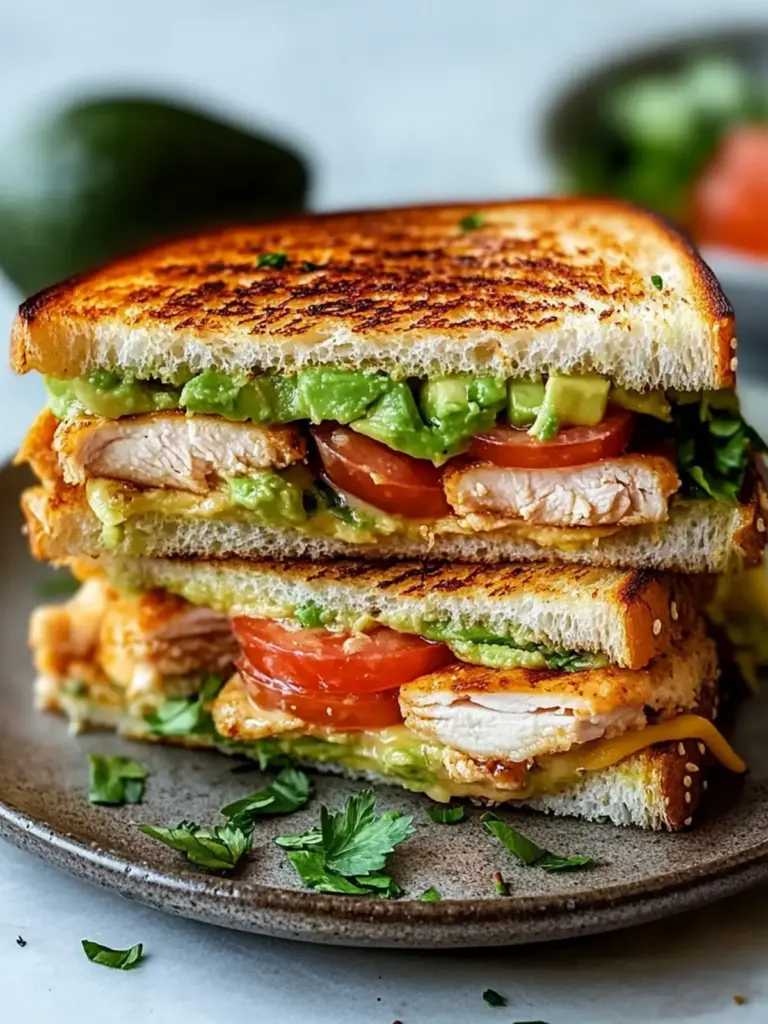 Chicken Avocado Melt Sandwich
