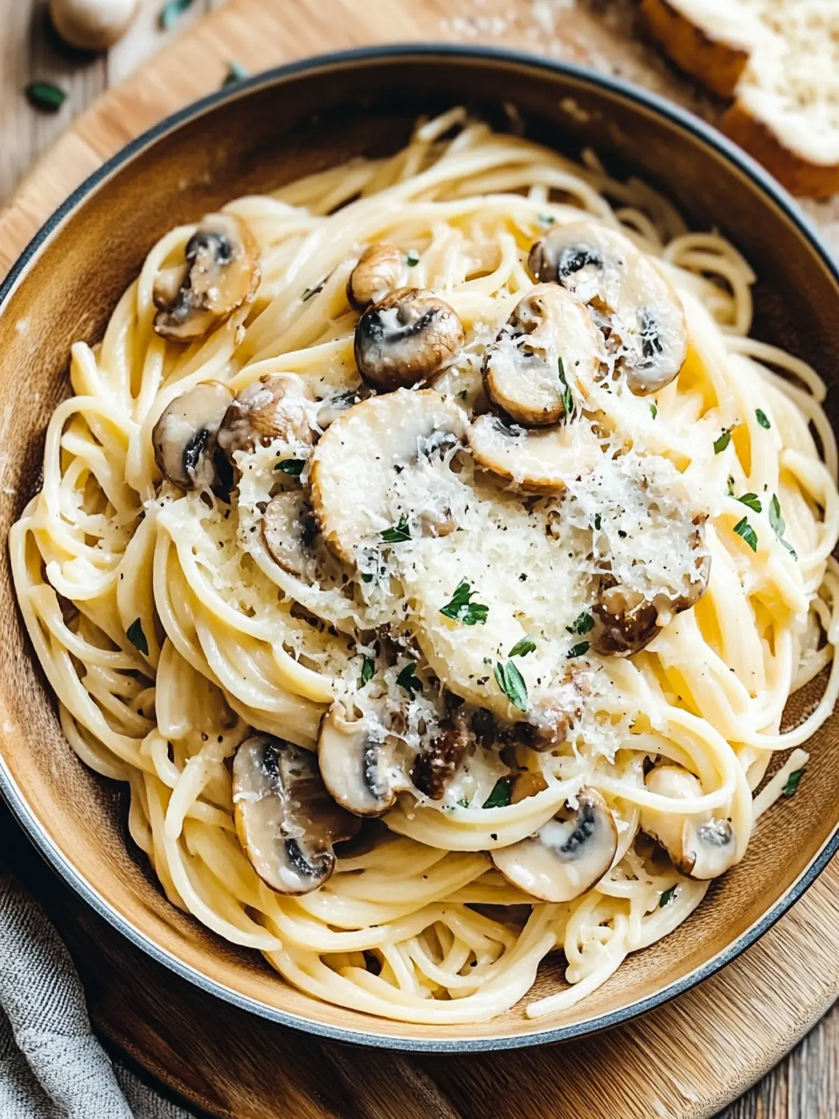 Garlic Mushroom Pasta Recipe