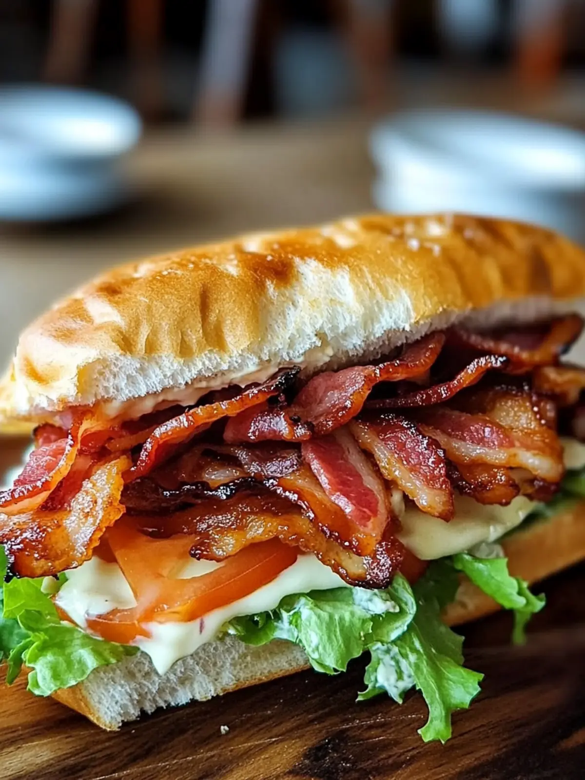 BBQ Bacon Ranch BLT Sandwich