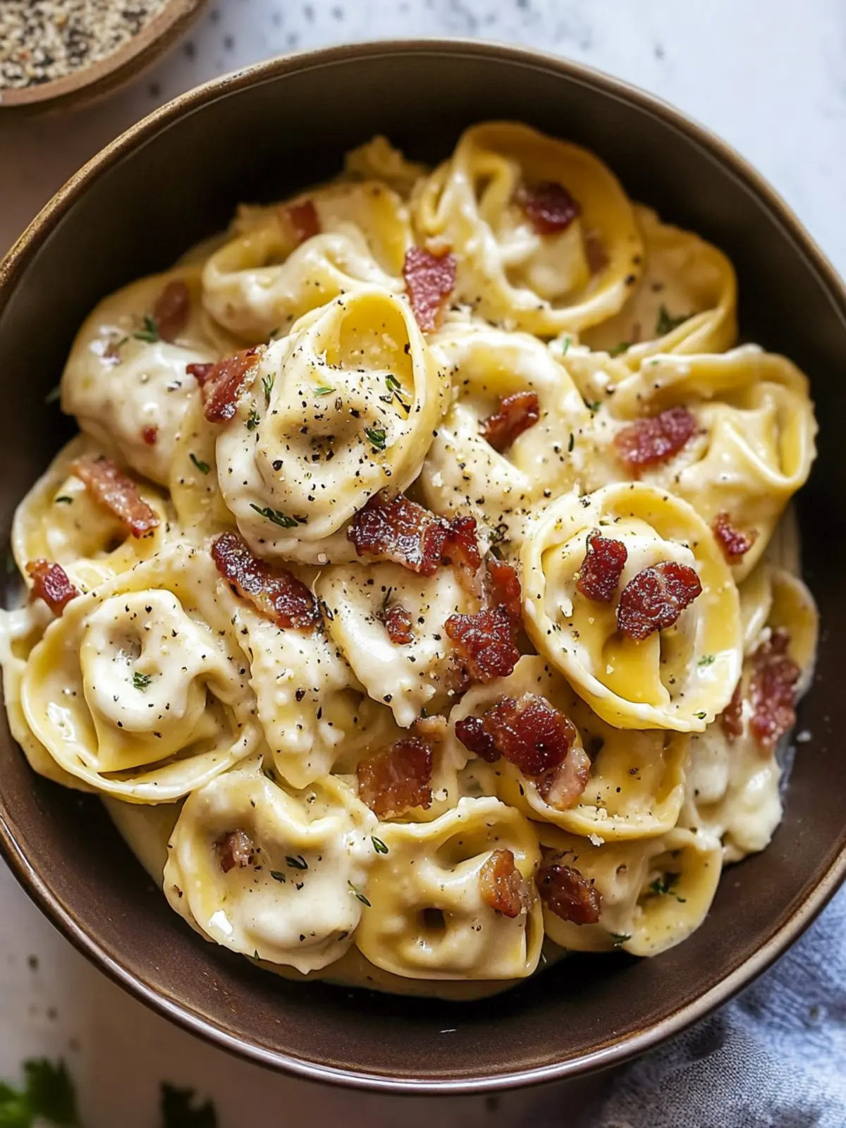 Bacon Cream Cheese Tortellini Recipe