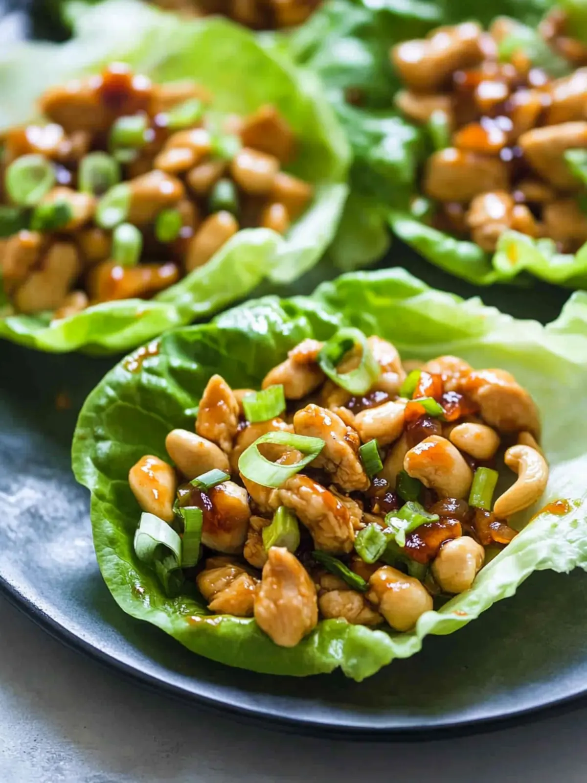Cashew Chicken Lettuce Wraps