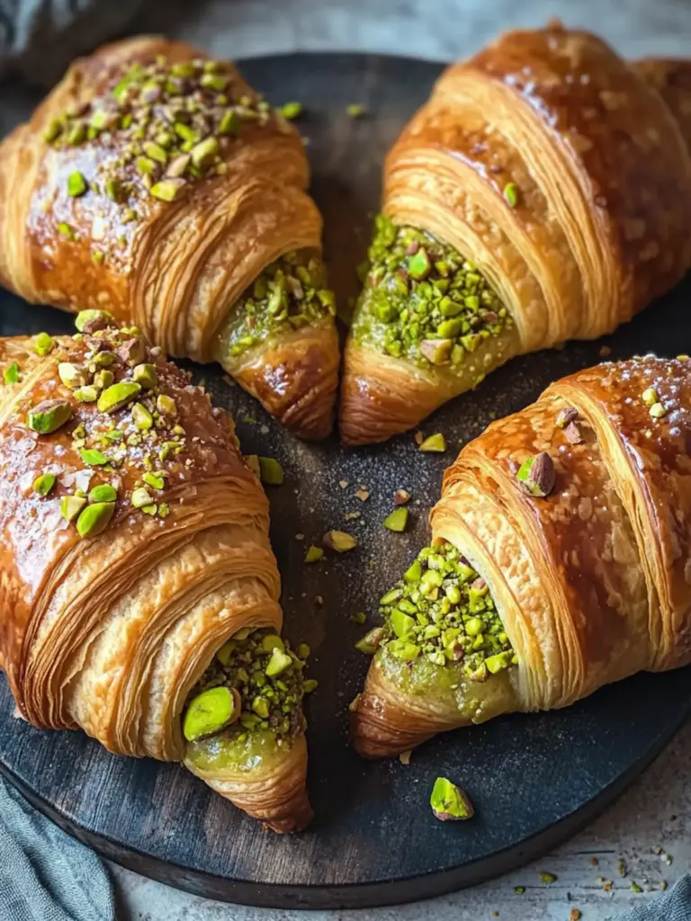 Pistachio Croissants