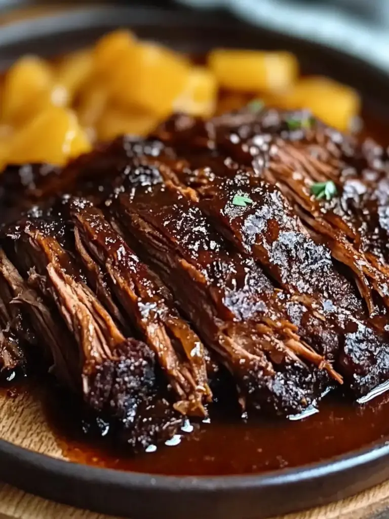 Sweet Spicy & Savory Caramelized Pulled Beef Brisket