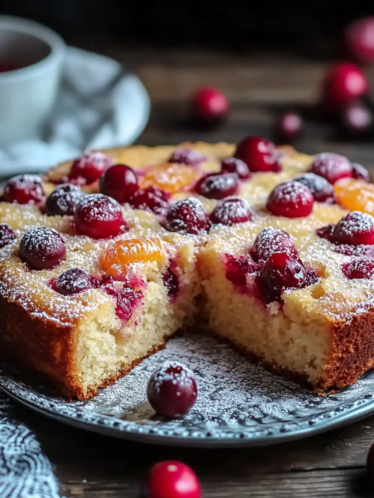 Cranberry Orange Breakfast Cake