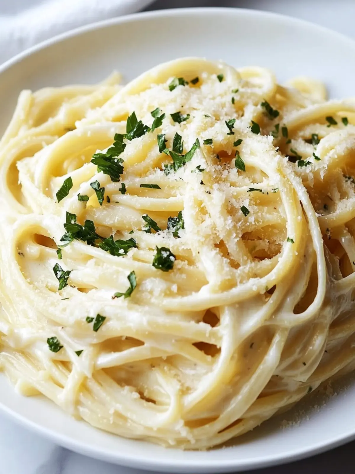 Pasta Alfredo Cottage Cheese