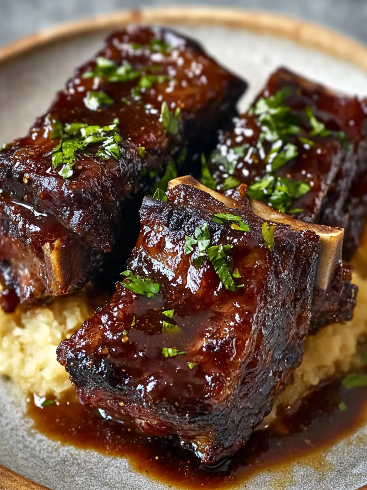 Maple-Bourbon Glazed Short Ribs