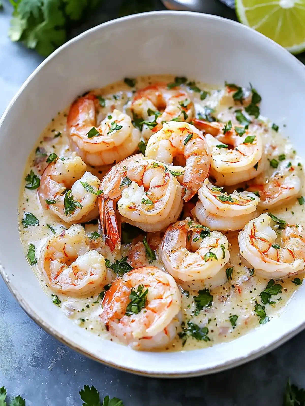 Shrimp with Coconut Milk Sauce