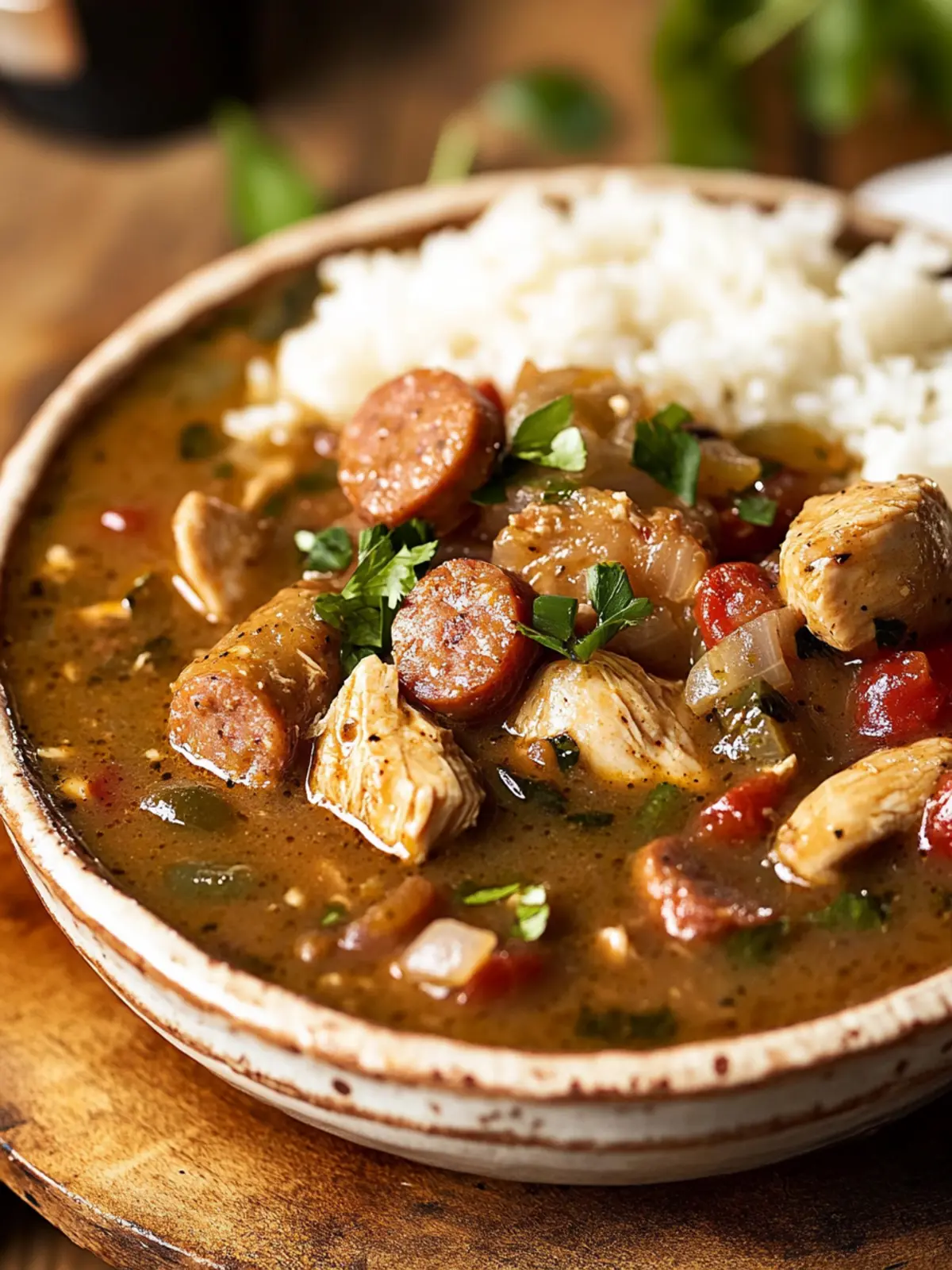 Orleans Cajun Chicken and Sausage Gumbo