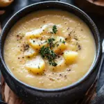 Hearty Cheddar Garlic Herb Potato Soup