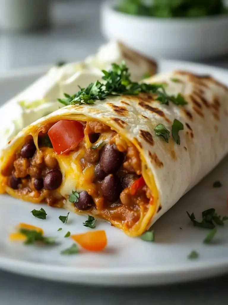 Vegetarian Bean and Cheese Burritos
