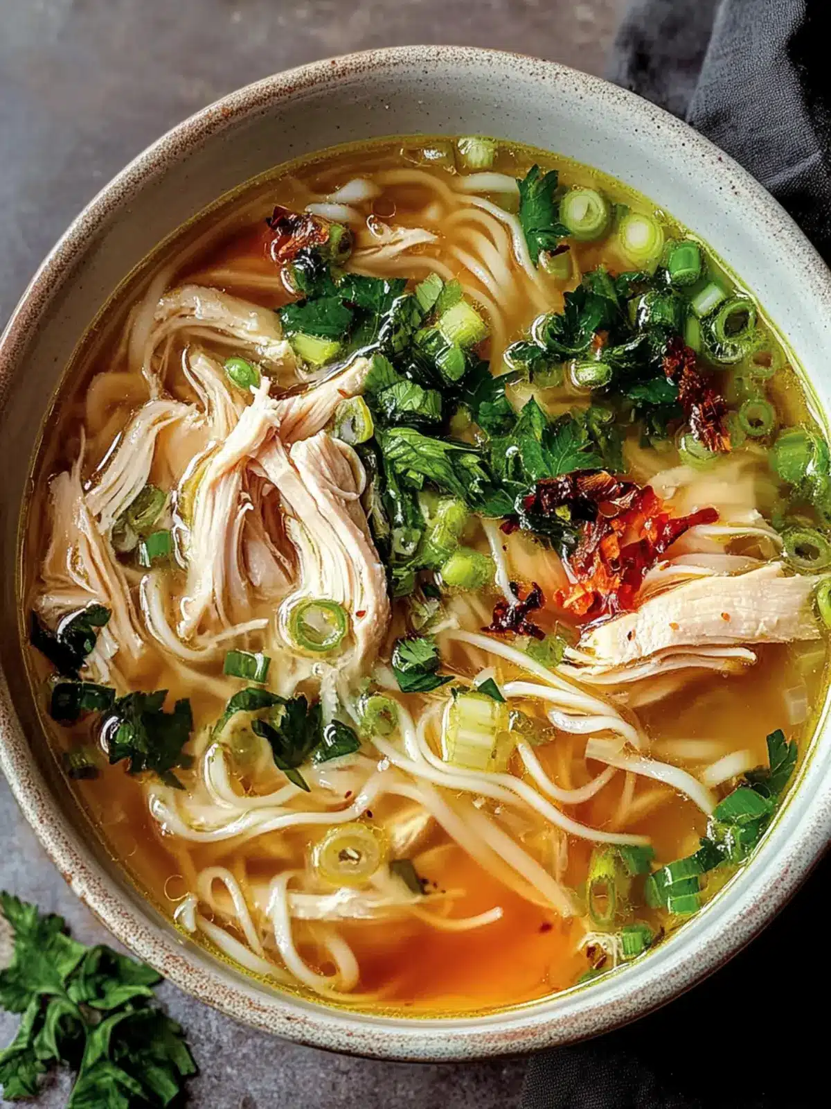 Ginger Garlic Chicken Noodle Soup Recipe