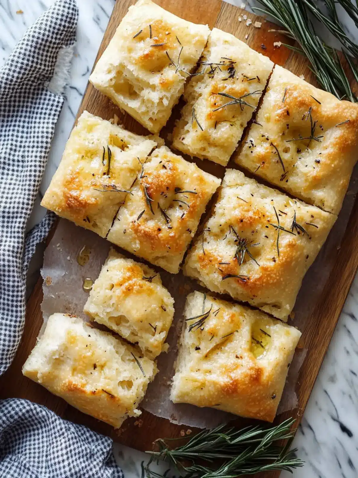 Thick & Fluffy Focaccia Bread