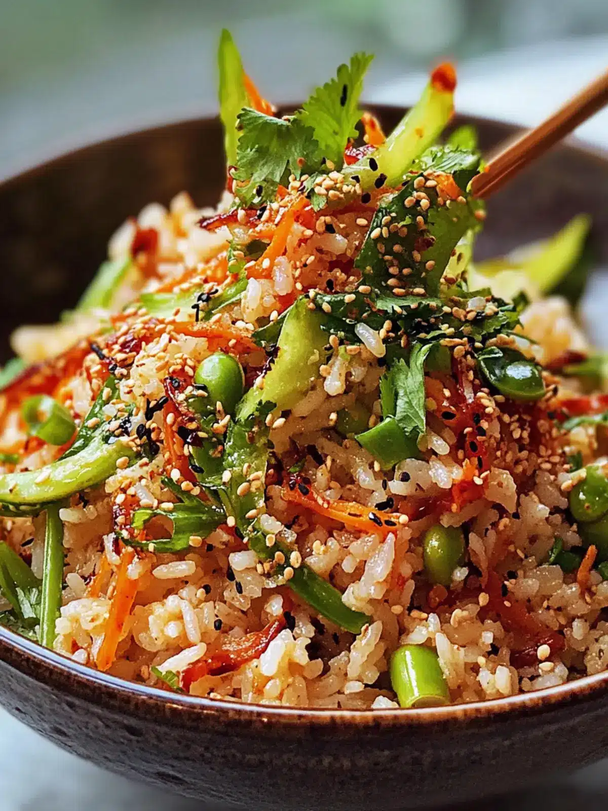 Crispy Gochujang Rice Salad
