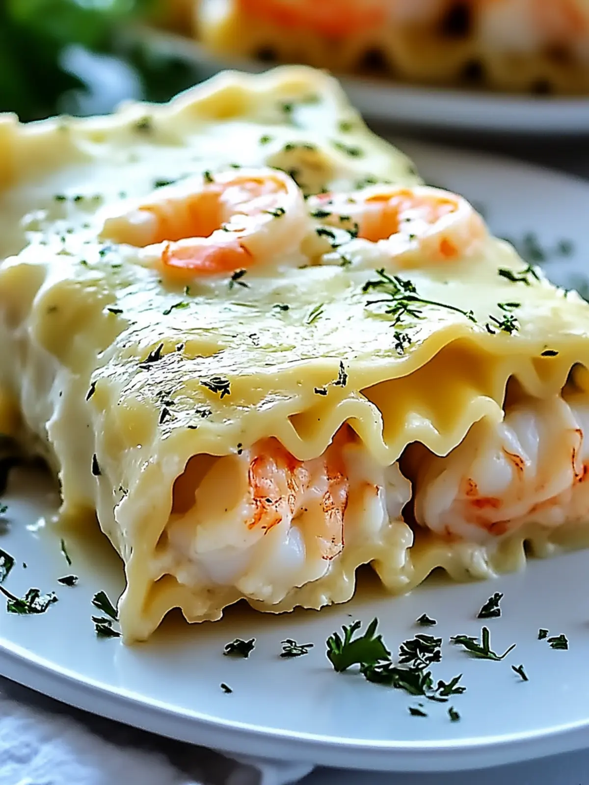 Shrimp & Crab Alfredo Lasagna Roll-Ups