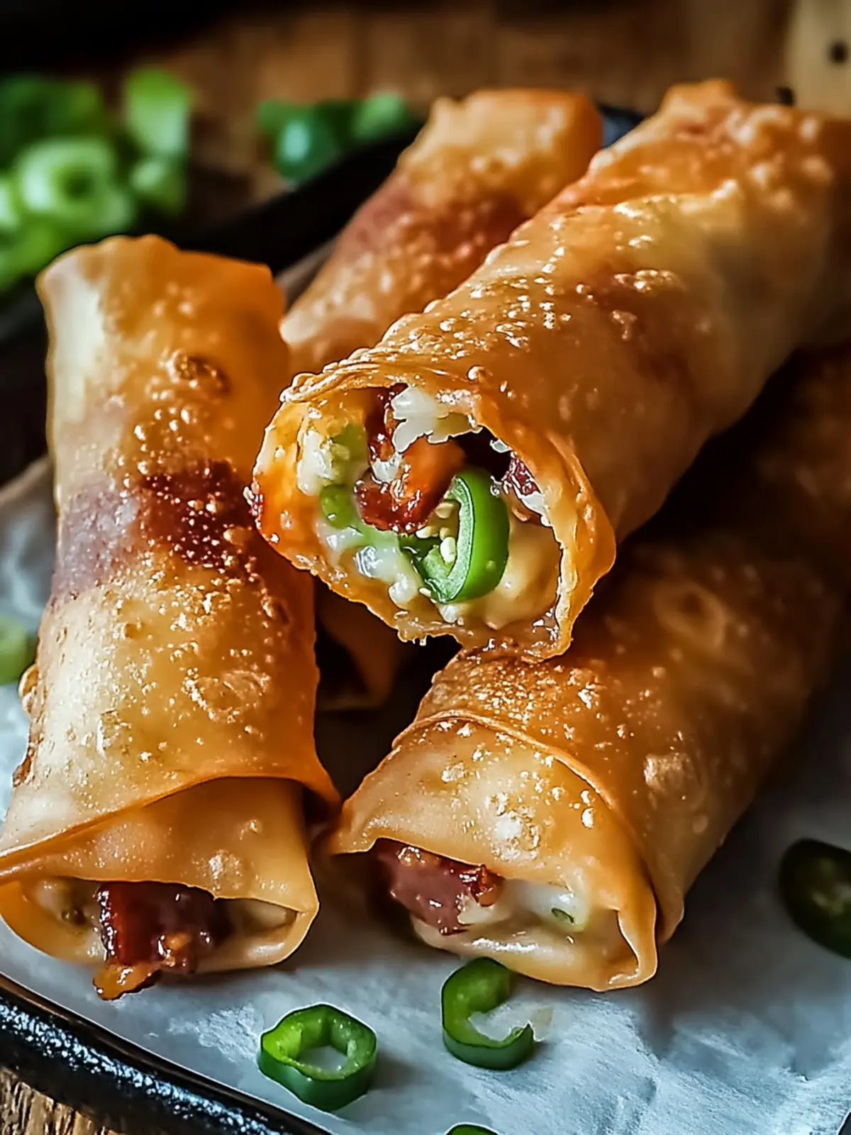 Bacon Jalapeño Popper Eggrolls