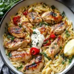 Lemon-Feta Chicken and Orzo