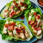 Chicken Bacon Ranch Lettuce Boats