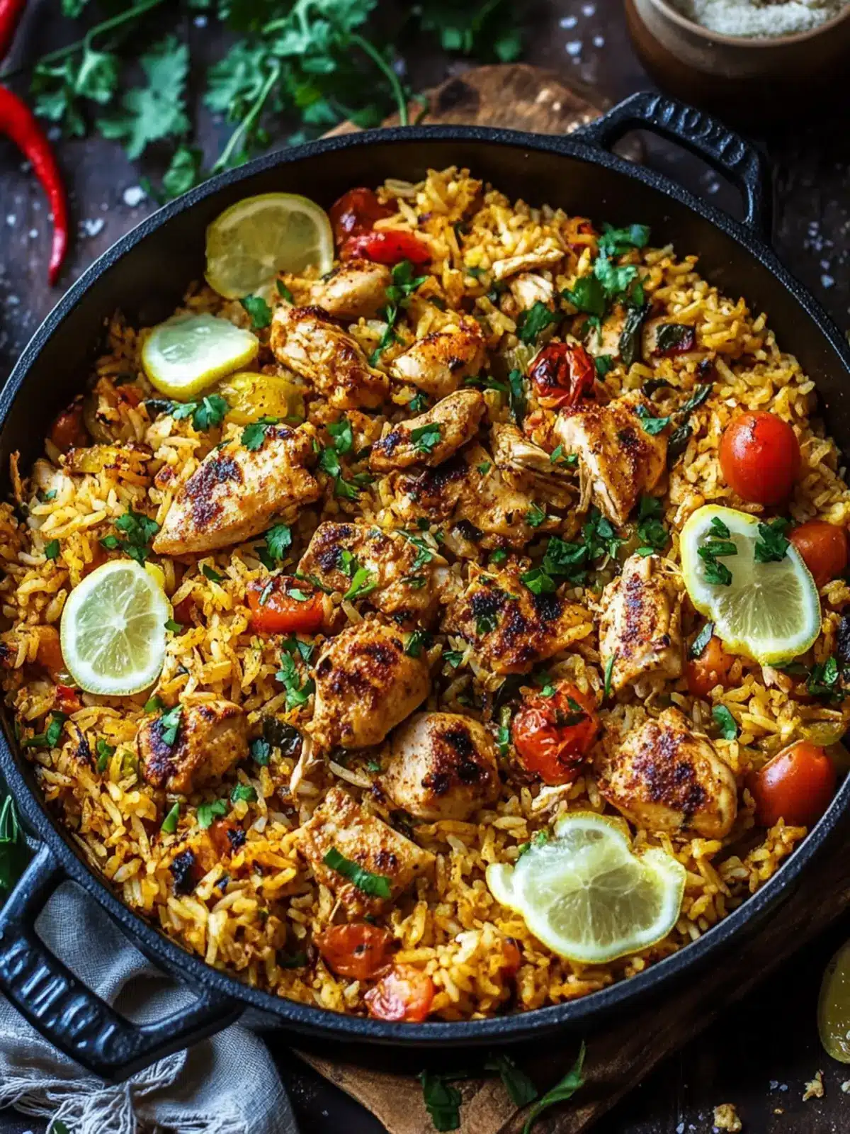 One Pot Chicken Shawarma Rice
