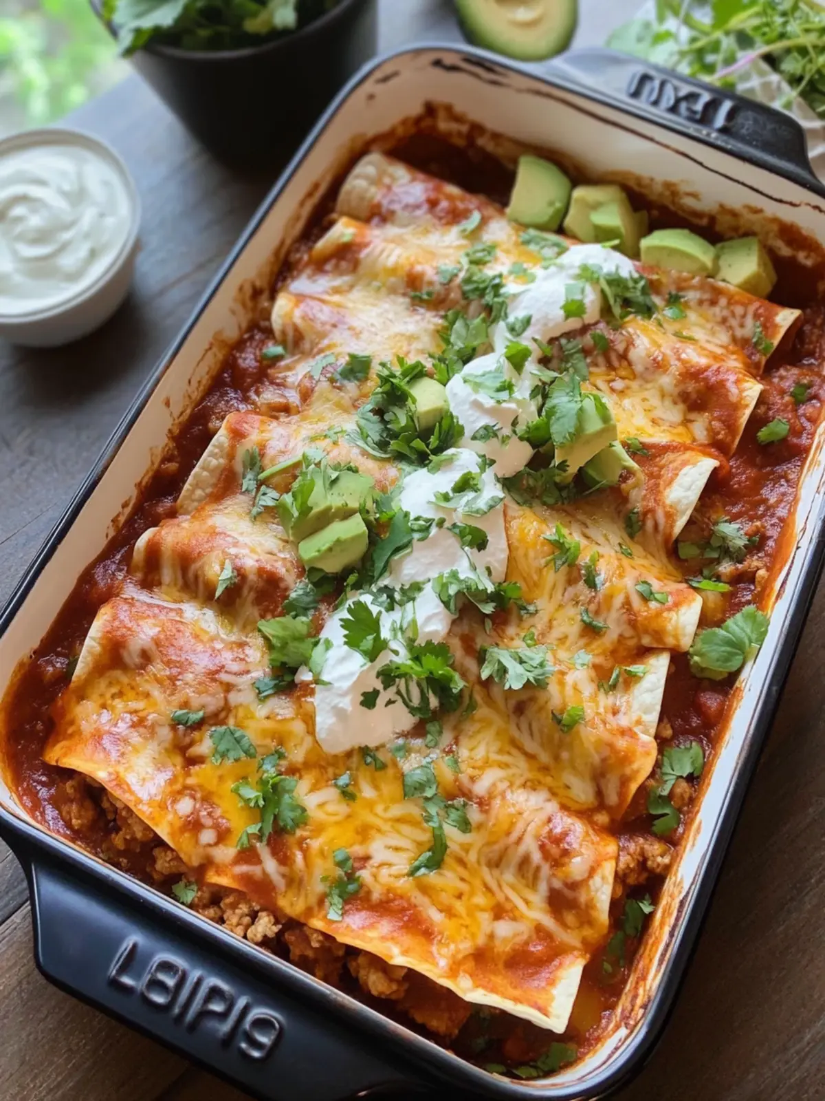 Healthy Ground Turkey Enchiladas