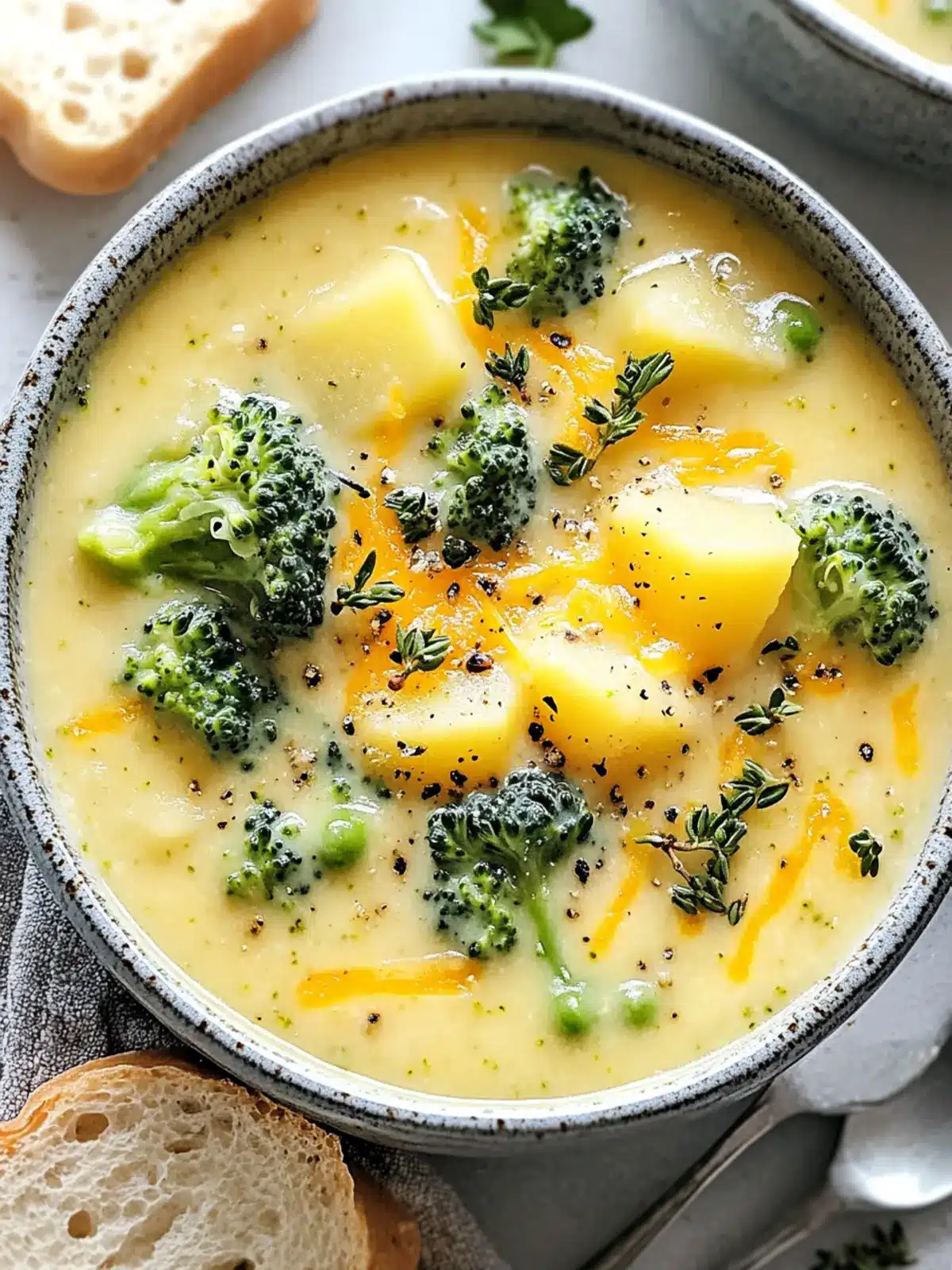Broccoli Potato Cheese Soup Recipe