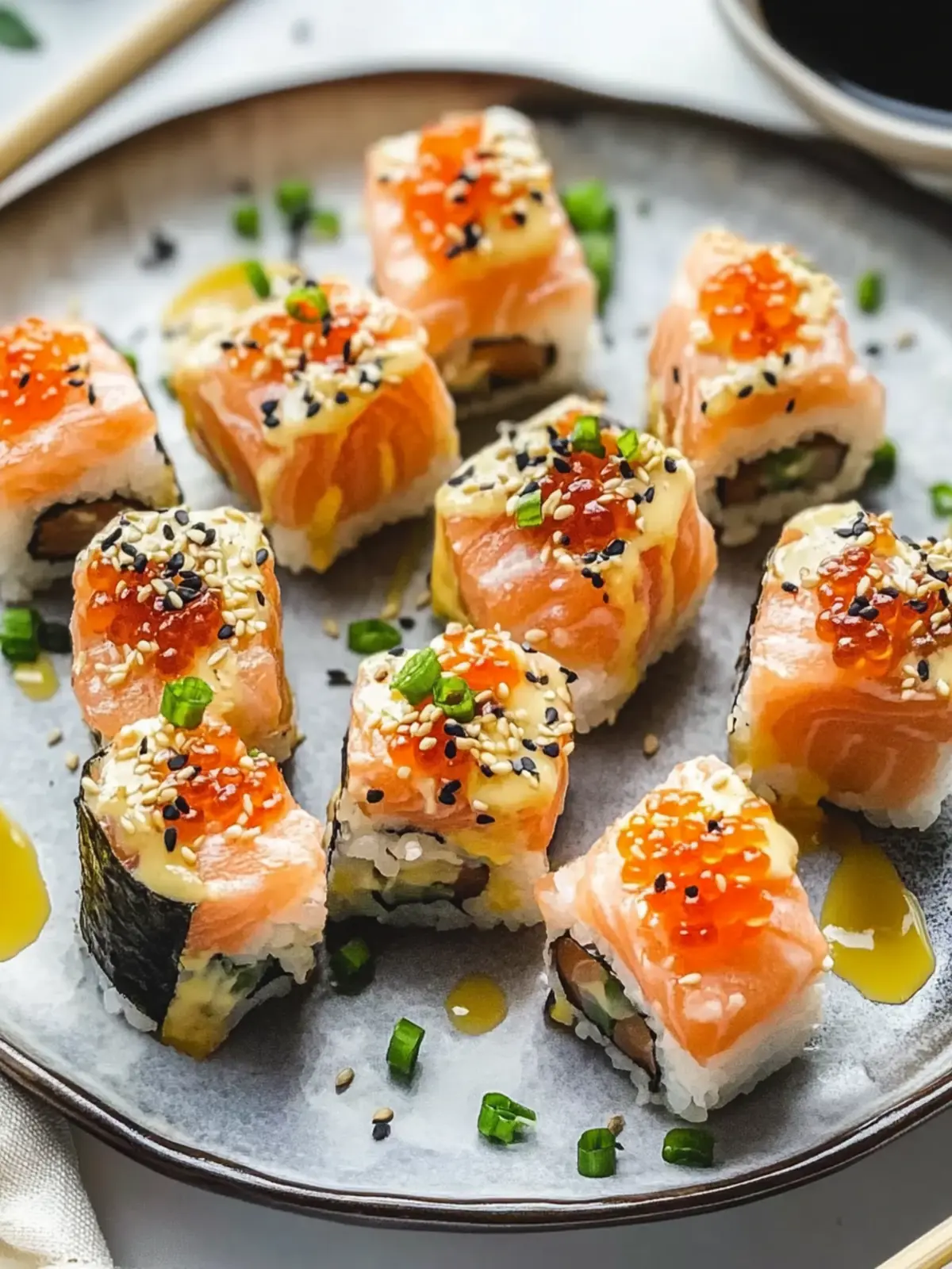 Oven-Baked Salmon Sushi Bites