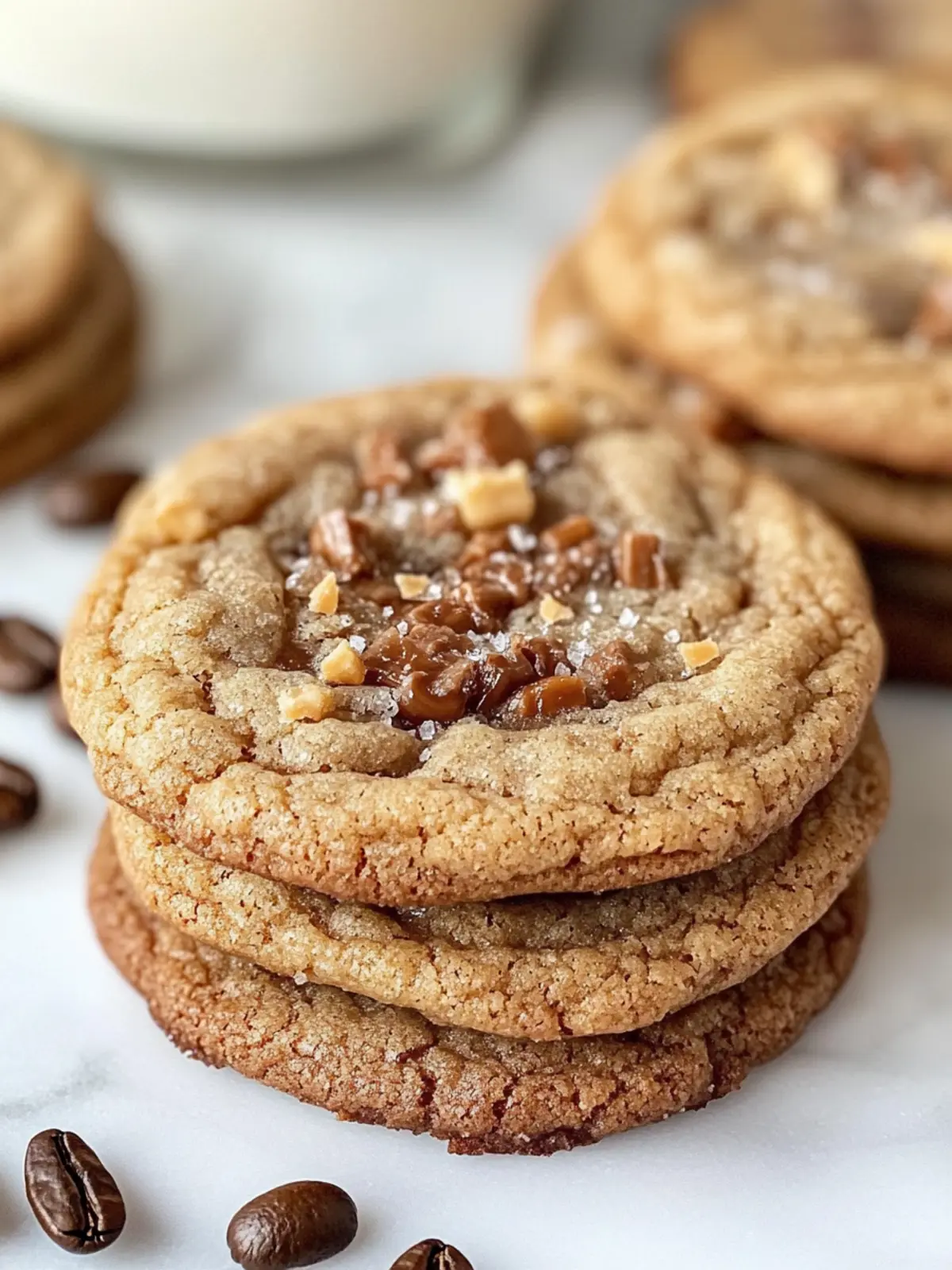 Brown Butter Coffee Toffee Cookies