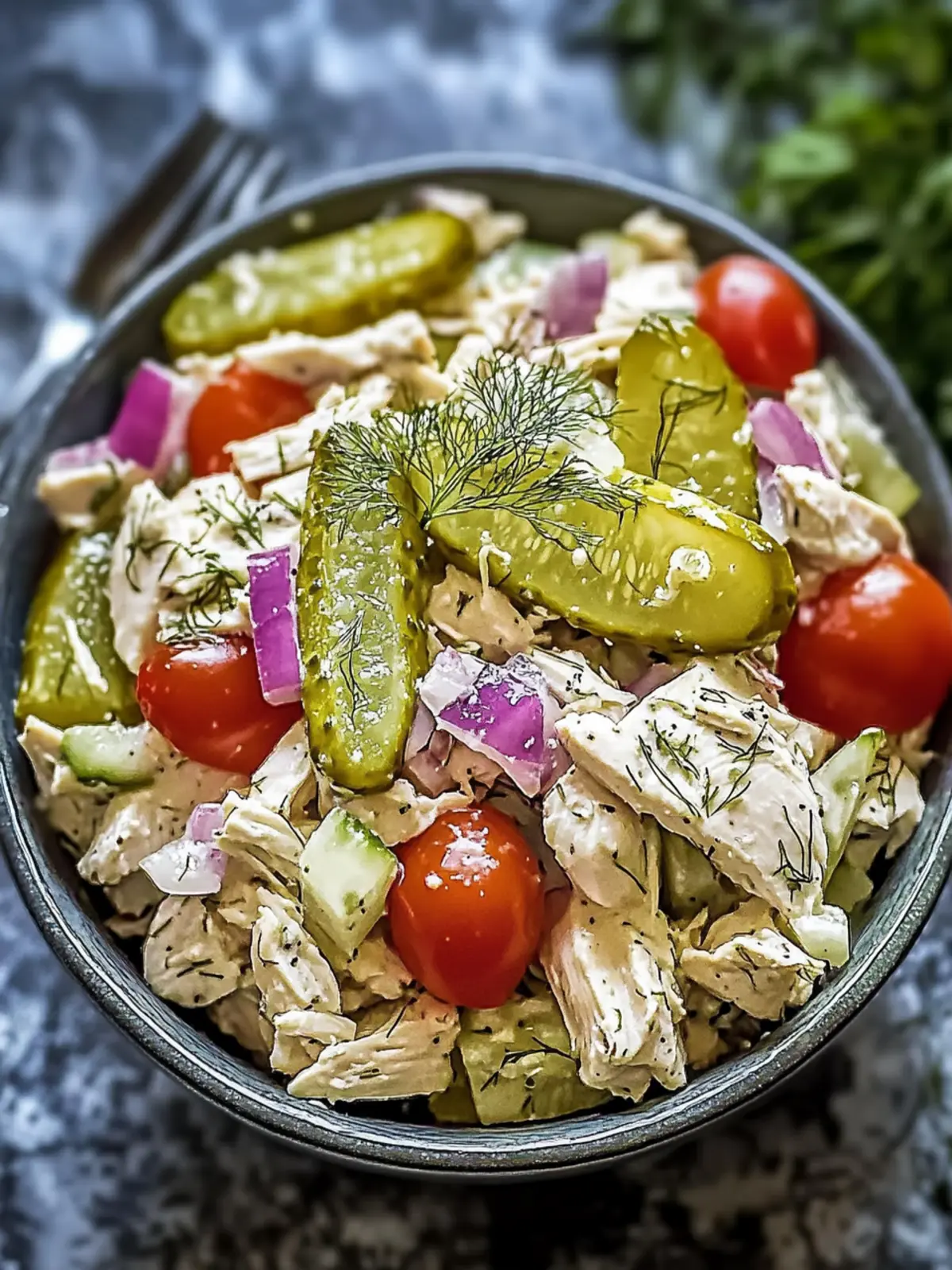 Dill Pickle Chicken Salad