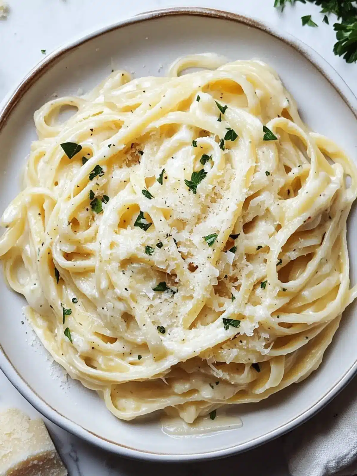 Pasta Alfredo Cottage Cheese