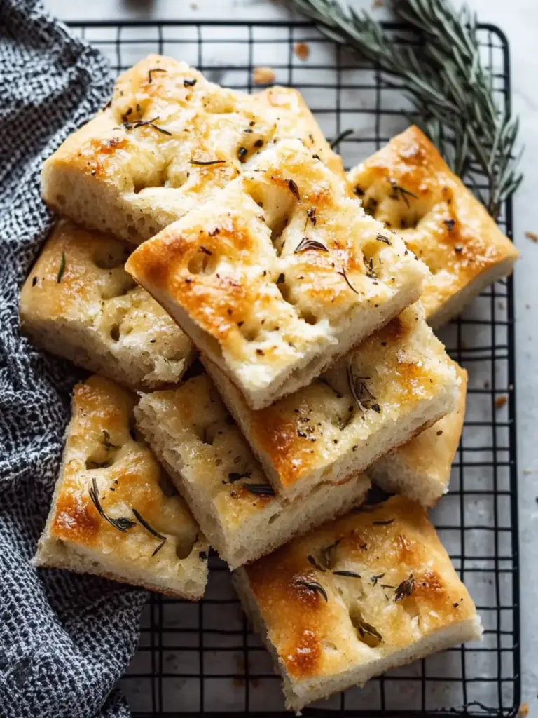 Thick & Fluffy Focaccia Bread