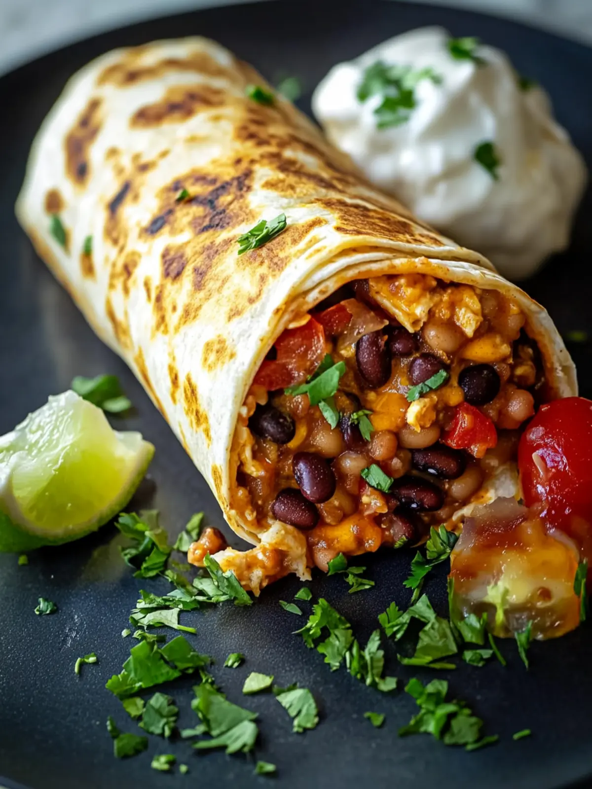 Savory Vegetarian Bean and Cheese Burritos Ready in Minutes 2 Vegetarian Bean and Cheese Burritos