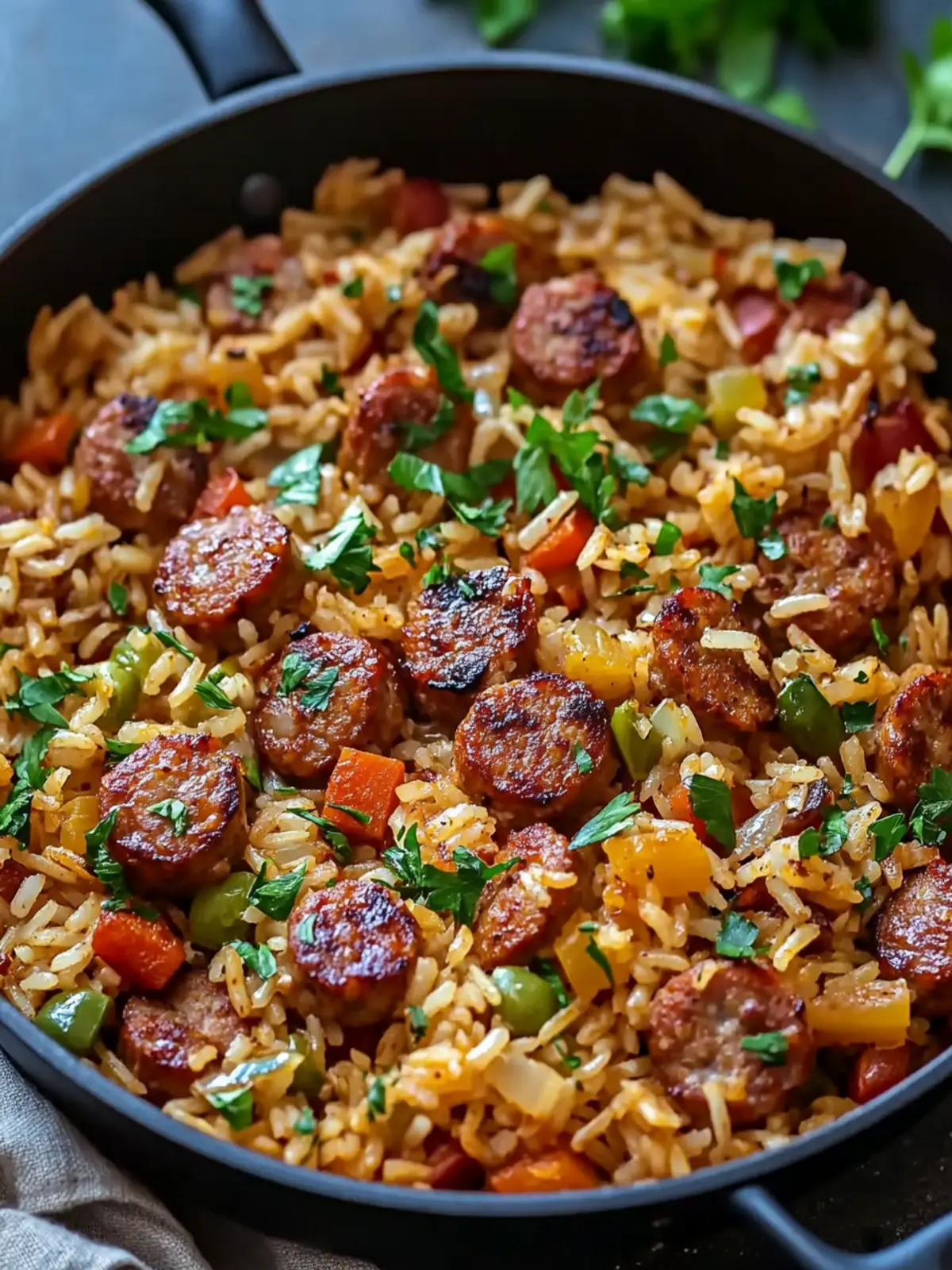 Cajun Sausage and Rice Skillet (Quick, Flavorful & Easy)