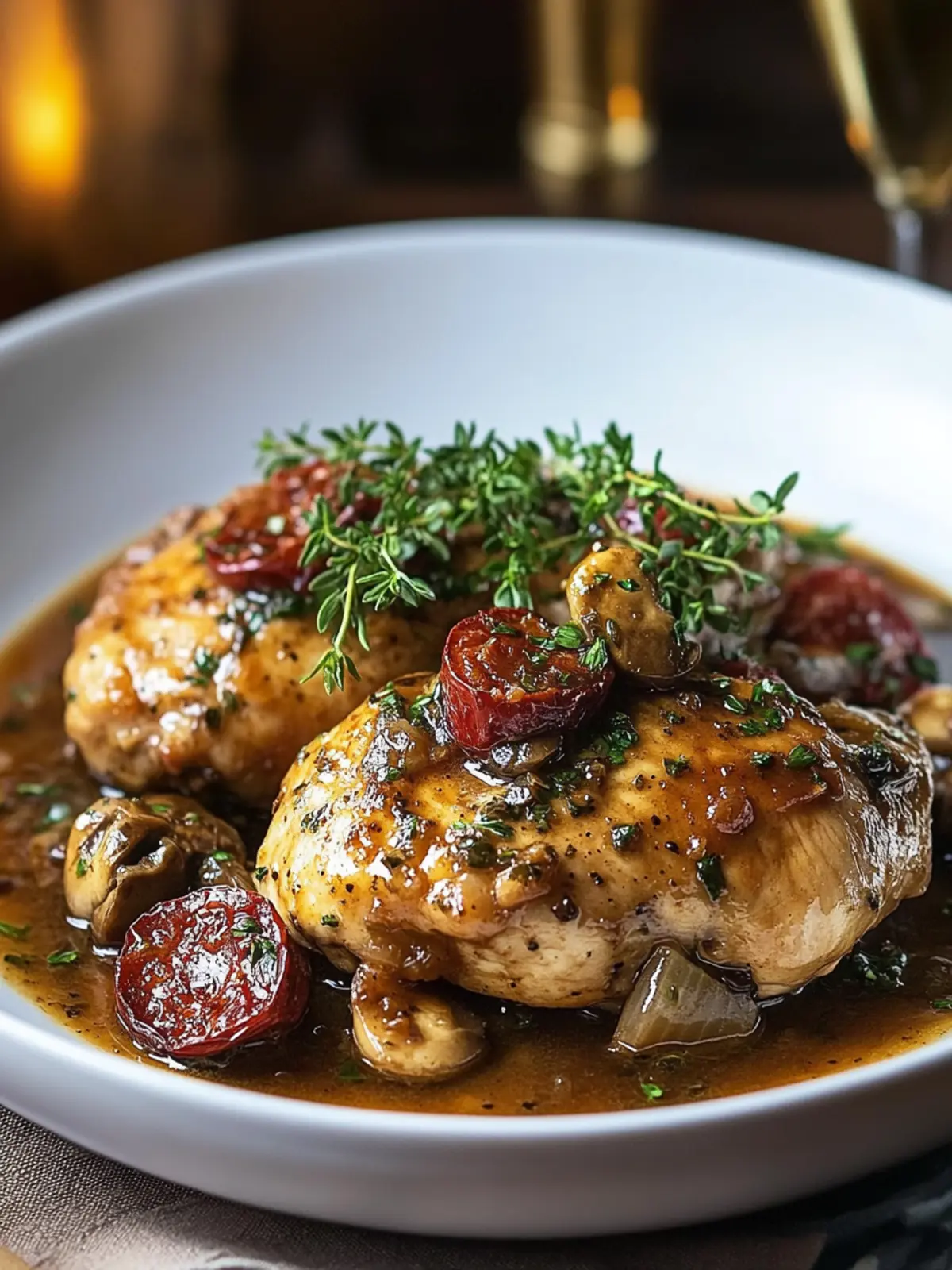 Succulent Italian Braised Chicken Marsala