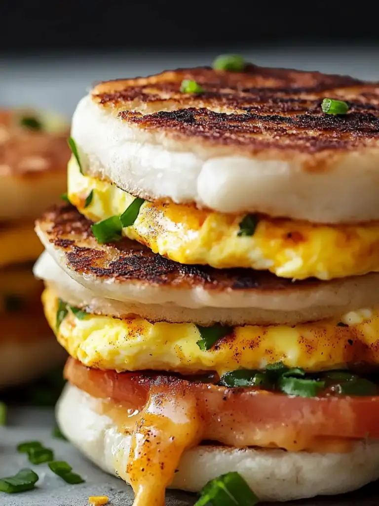 Spicy Chipotle Egg Breakfast Sandwiches