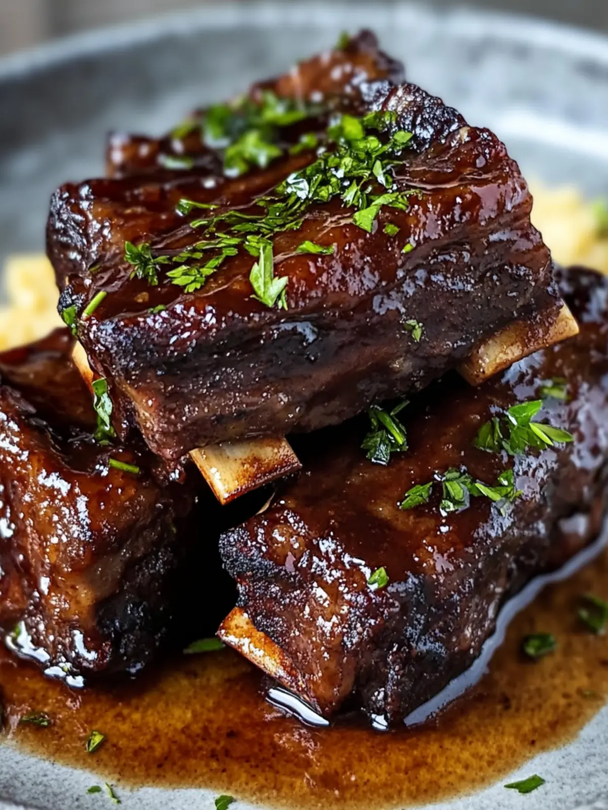 Maple-Bourbon Glazed Short Ribs