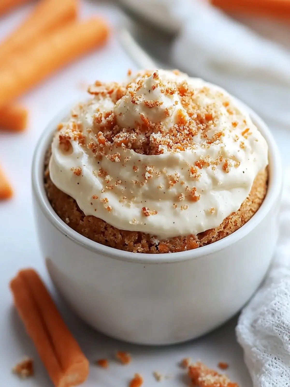 5-Minute Keto Carrot Cake Mug Cake