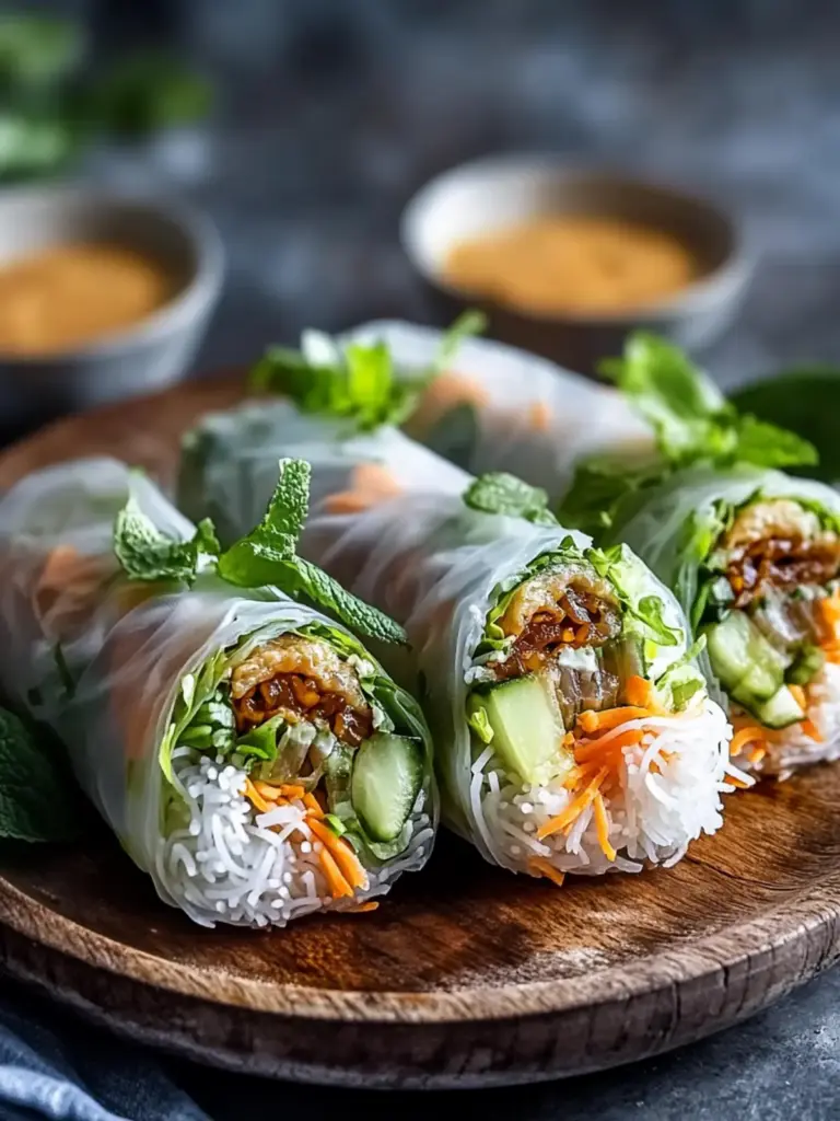 Big Mac-Inspired Rice Paper Rolls