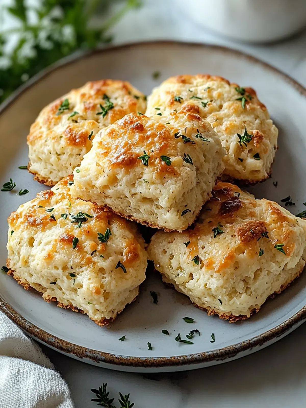 Savory Garlic Parmesan Scones