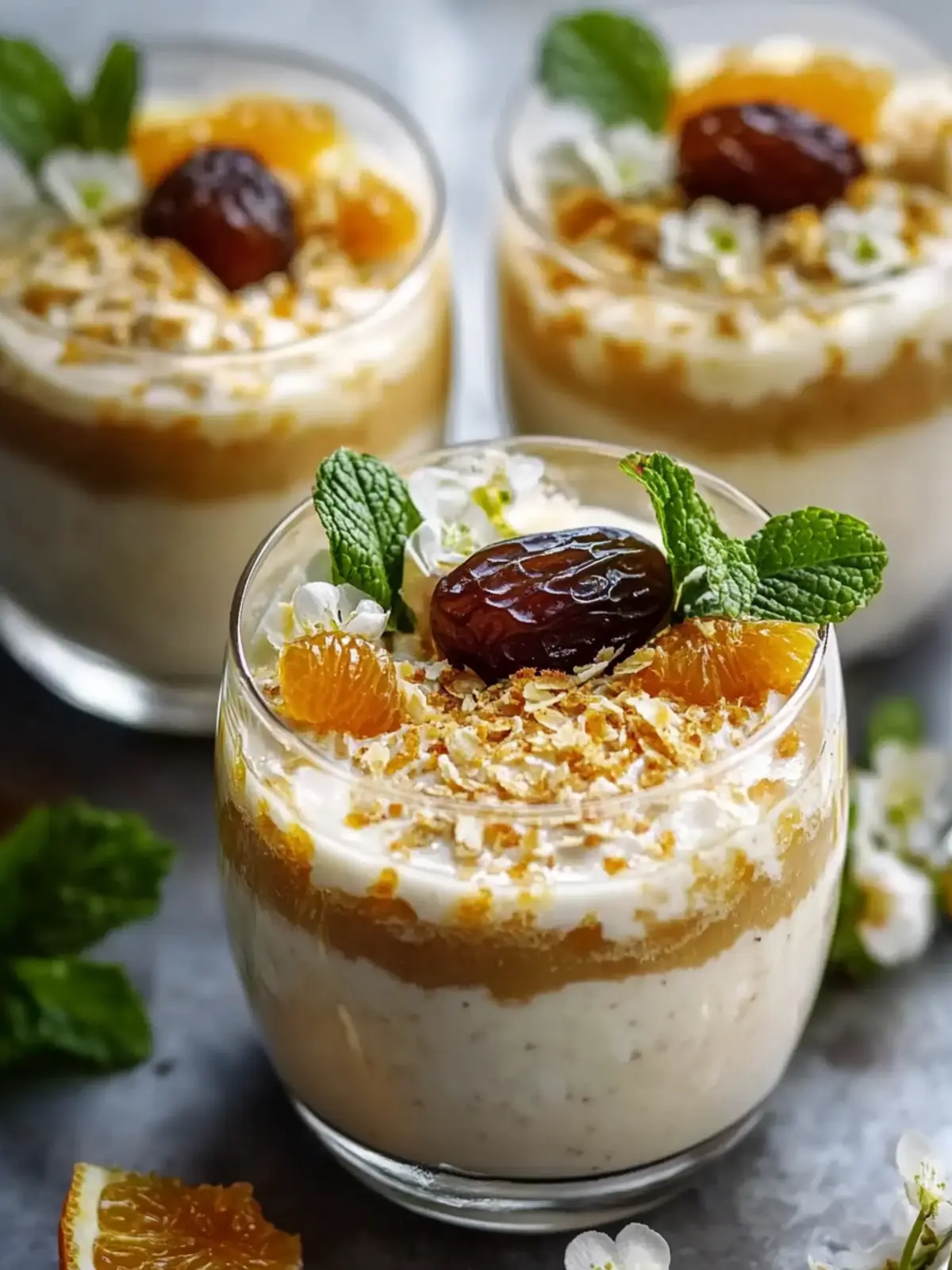 Lebanese Date & Orange Blossom Mousse