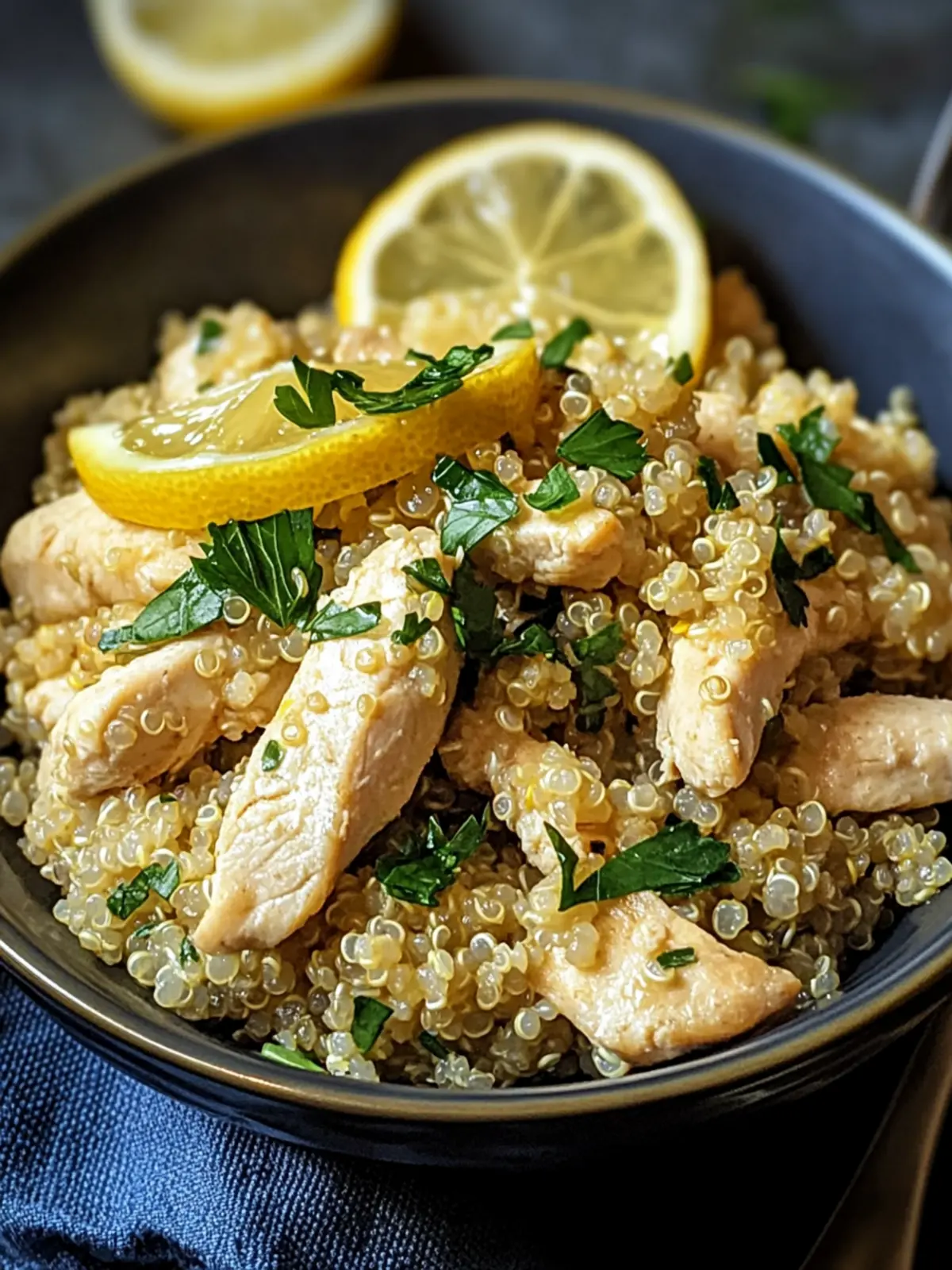 Garlic Lemon Chicken Quinoa