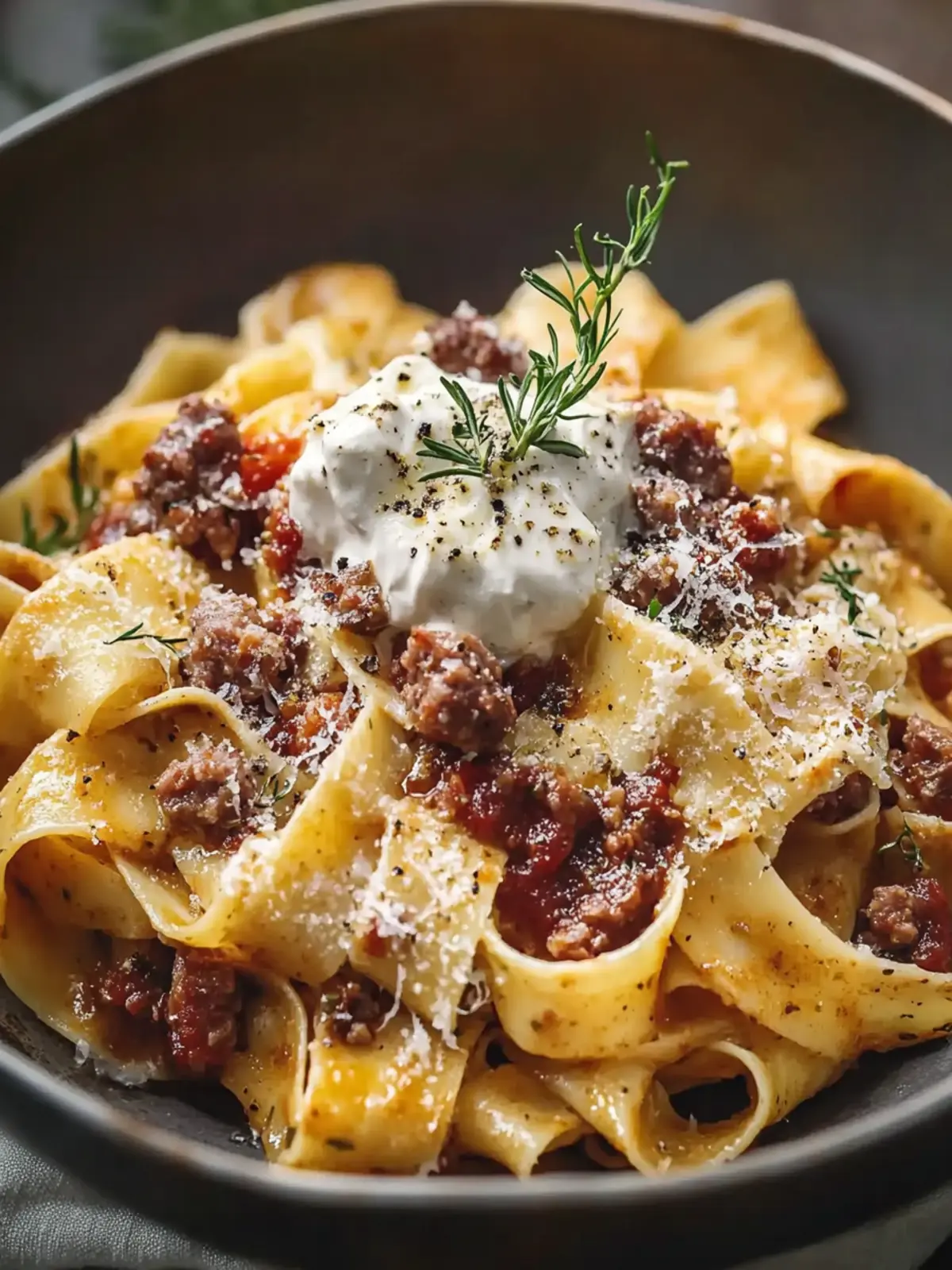 Delicious Creamy Calabrian Chili Pappardelle with Sausage & Fennel Recipe 5 Creamy Calabrian Chili Pappardelle with Sausage & Fennel Recipe