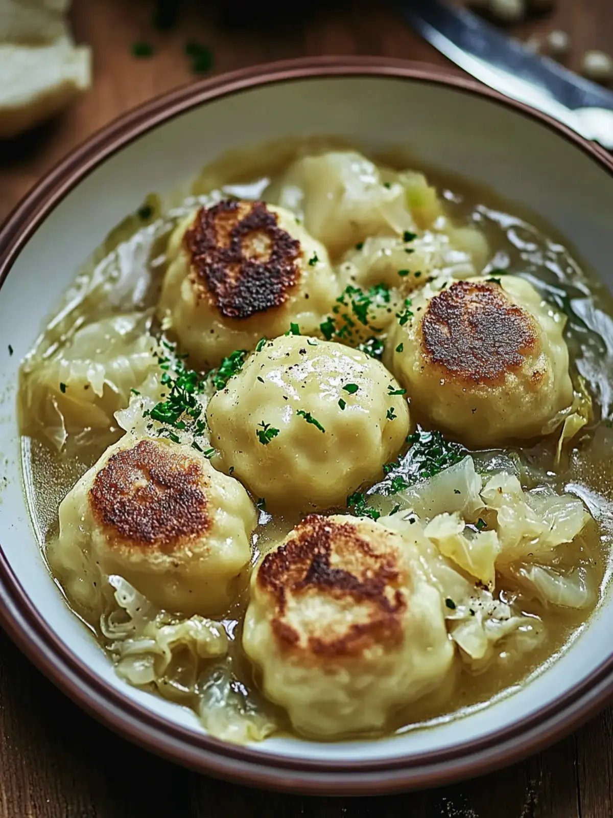 German Cabbage and Dumplings