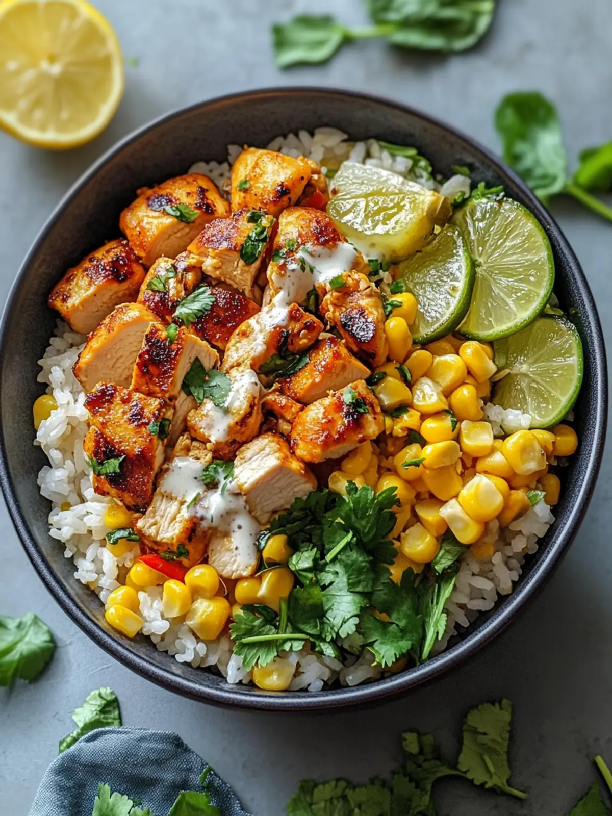 Easy Street Corn Chicken Rice Bowl