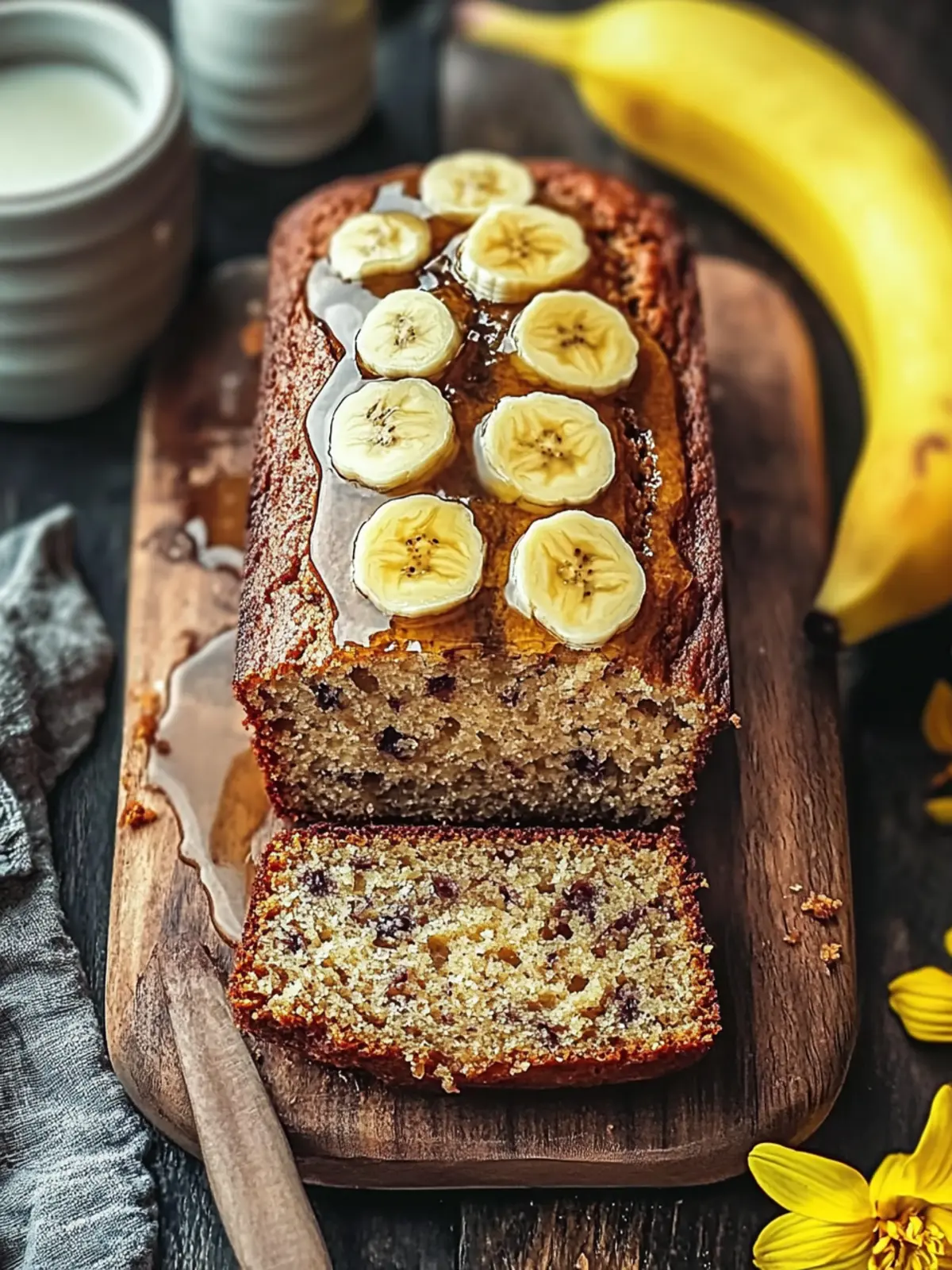Banana Bread with Maple Syrup