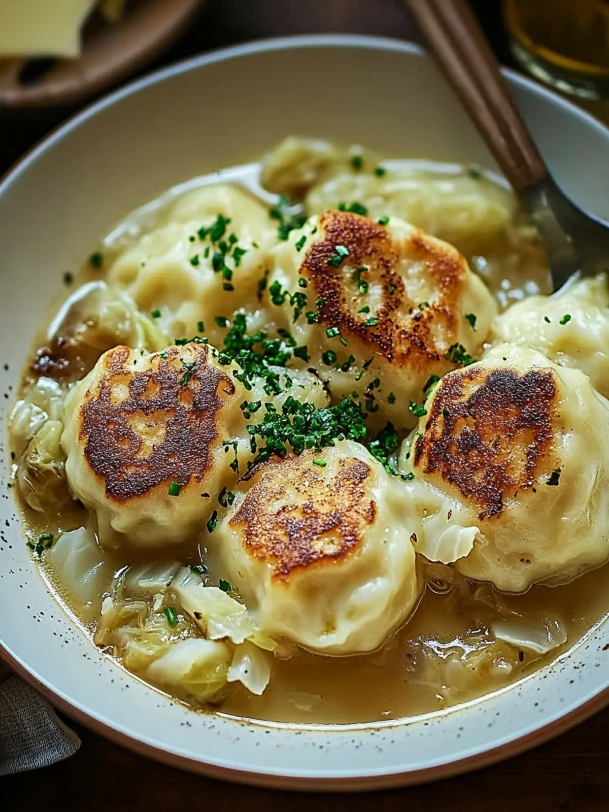 German Cabbage and Dumplings